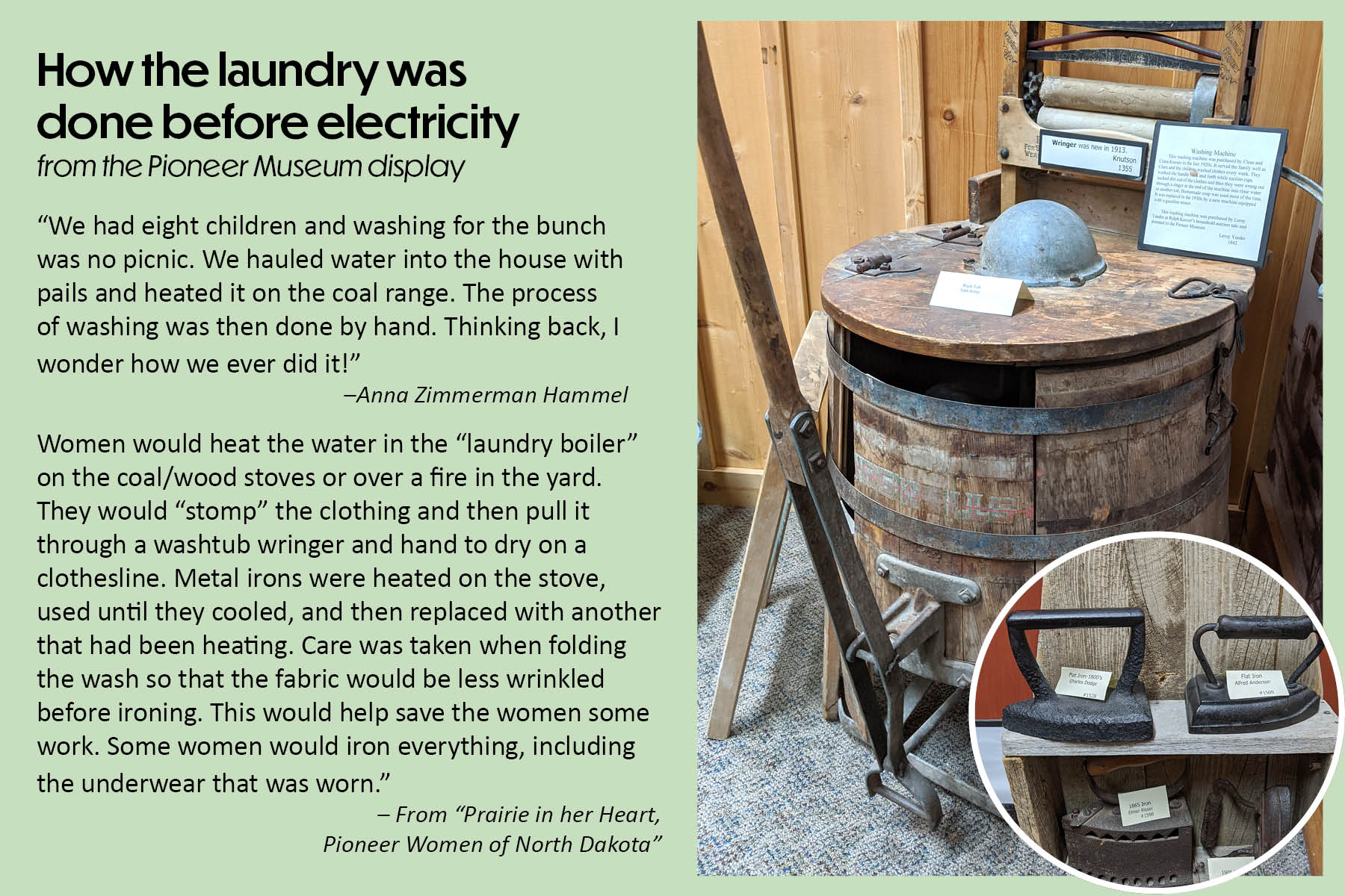 How the laundry was done before electricity